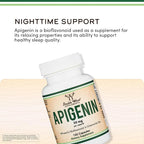 Double Wood Relaxation Duo - Magnesium Glycinate & Apigenin - Complementary Support for Sleep, Calm, and Daily Wellness - Vegan, Non-GMO, Gluten Free