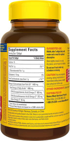 Nature Made Extra Strength Omega 3 Fish Oil Supplements, 1400mg, Fish Oil Omega 3 Supplements as Ethyl Esters for Healthy Heart, Brain, Eyes, Mood Support, 45 Softgels, 45 Day Supply, (Pack of 2)