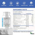 America Medic & Science MFS Plus Fertility Supplements for Men (120 Capsules) Sperm Count Booster, Supports Motility | Natural Preconception Vitamins, Reproductive Aid, with Zinc, CoQ10