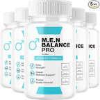 (5 Pack) Men Balance Pro Capsules, M.E.N Max Triple Action Formula Capsulas Pills Mens Multivitamins Premium All Natural Advanced Maximum Strength Health Wellness Supplement Support Reviews (300 ct)