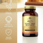 Solgar Dry Vitamin E with Yeast-Free Selenium - 100 Vegetable Capsules - Advanced Antioxidant Support - Non-GMO, Vegan, Gluten Free, Dairy Free, Kosher - 50 Servings