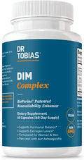 Dr. Tobias DIM Complex | Hormone Balance for Women & Men | DIM Supplement with BioPerine, Broccoli Extract & Calcium D-Glucarate - Estrogen Detox Balance Complex - Non-GMO Vegan (60 Capsules)