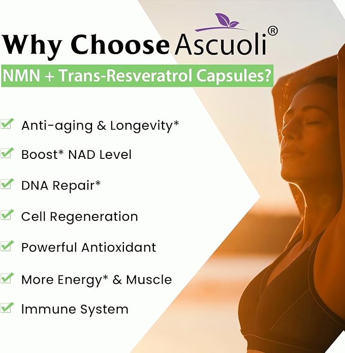 99% Ultra Purity NMN 500mg + Trans-Resveratrol 600mg, 1150mg NMN Resveratrol Supplement, 3-in-1 Advanced Formula for Boost* NAD, Cell, Immune, Energy & Muscle, Healthy Aging, Stabilized Form, 120 Caps