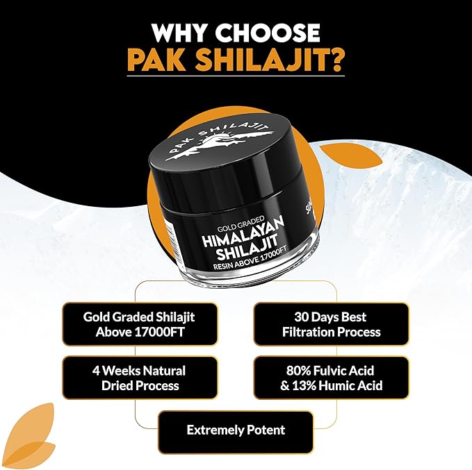 Pakshilajit® Pure Himalayan Shilajit Resin 45 Days Sun Dried & Gold Graded Shilajit Above 18000FT | Purified & Organic, 85 Plus Natural Minerals, Rich in Fulvic & Humic Acid for Men & Womens (15Gram)