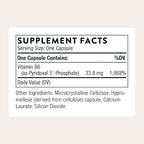 THORNE - Pyridoxal 5'-Phosphate - Bioactive Form of Vitamin B6 for Energy Production* - Vitamin B6 (Pyridoxine) Supplement - Third-Party Certified - Gluten, Dairy & Soy-Free - 180 Capsules