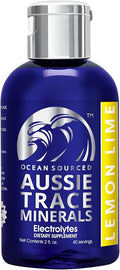 Aussie Trace Minerals - with Lemon Lime Organic Extracts | 2oz / 60mL | Electrolyte Hydration Drops | Magnesium Rich, Low Sodium