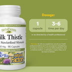 NATURAL FACTORS Milk Thistle Extract 250 Mg, 90 CT