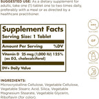 Solgar, Vitamin D3 (Cholecalciferol) 1000 Iu Tablets, 90 Count