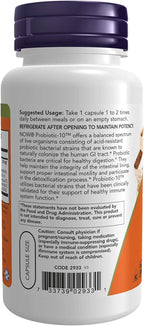 NOW Foods Probiotic-10 25 Billion, 100 Count (Pack of 3)