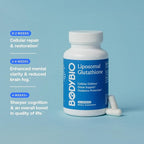 BodyBio Liposomal Glutathione - Master Antioxidant for Cellular Protection, Advanced Liposomal Absorption for Detox & Toxin Removal