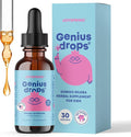 JoySpring Genius Drops for Kids | Clinically Proven Focus Supplement | Liquid Herbal Focus Supplement with Ginkgo Biloba for Kids (1 fl oz) 30 Servings