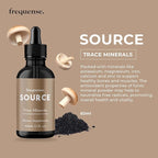 FREQUENSE - Source Trace Minerals - Fulvic Mineral Powder for Bone Health, Nutrient Absorption, Skin Support, Gut Health & Electrolytes - 60 ml