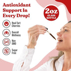 Rejuvica Health Cherry Force - Advanced Tart Cherry Extract - Real Tart Cherries - Rich in Phytonutrients - Liquid Extract for Better Absorption