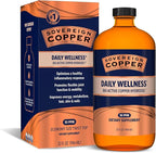 Sovereign Copper Bio-Active Copper Hydrosol, Daily+ 4-in-1 Wellness Supplement for Joint, Bone, Hair, Skin and Nails, Cardiovascular Health, Energy and Metabolic Health Support, 32 fl oz (946mL)