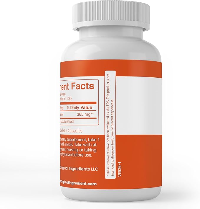 PURE ORIGINAL INGREDIENTS DIM Diindolylmethane (100 Capsules) Pure, Lab Verified, No Fillers