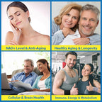 NMNH (NMN Supplement Alternative) NAD Supplements for Anti Aging, Energy, Immune, Focus (Dihydronicotinamide Mononucleotide) 500mg, to Boost NAD+ Levels As We Age, Pure Organic - 60 Capsules