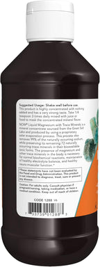 NOW Supplements, Liquid Magnesium with Trace Mineral, Nervous System Support*, 8-Ounce