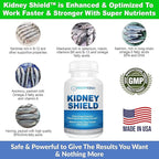 Kidney Shield 2-Pack Kidney Support Supplement Fish Oil Omega-3 Fatty Acid Renal Pills