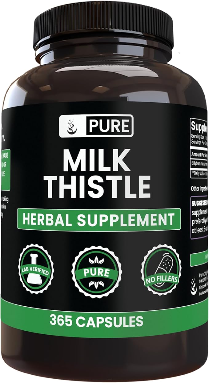 Pure Original Ingredients Milk Thistle (365 Capsules) No Magnesium Or Rice Fillers, Always Pure, Lab Verified