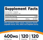 Nutricost Vitamin B2 (Riboflavin) 400mg, 120 Capsules (3 Bottles)