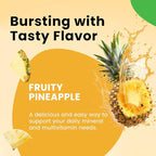 Iron Gummies with Multivitamin, Iron Supplement for Women & Men with Zinc, Vitamin B Complex & C, B12, Folate - Blood Builder & Energy Support for Adults & Kids - Pineapple Flavor, Vegan 60 Gummies