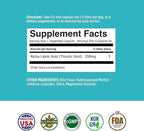 Basic Brands Nerves Alpha Lipoic Acid, 200 mg, Neuron Function (Pack of 1)
