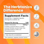 Herbtonics Liposomal Vitamin C Capsules 1500mg Immune Support Supplement | Immune System Health | High Absorption Vitamin C | Contains Collagen | 120 Vegan Capsules Non-GMO