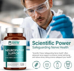 IHW Nerve Savior for Neuropathy, 120 Capsules Neuropathy Supplements, with 600 Mg Alpha Lipoic Acid & B Vitamins, Fortifying Nerves in Fingers, Hands, Toes, & Feet, Peripheral Relief Support