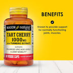 MASON NATURAL 1000mg Tart Cherry Extract with Standardized Turmeric, 60 Day Supply Capsules for Joint Support