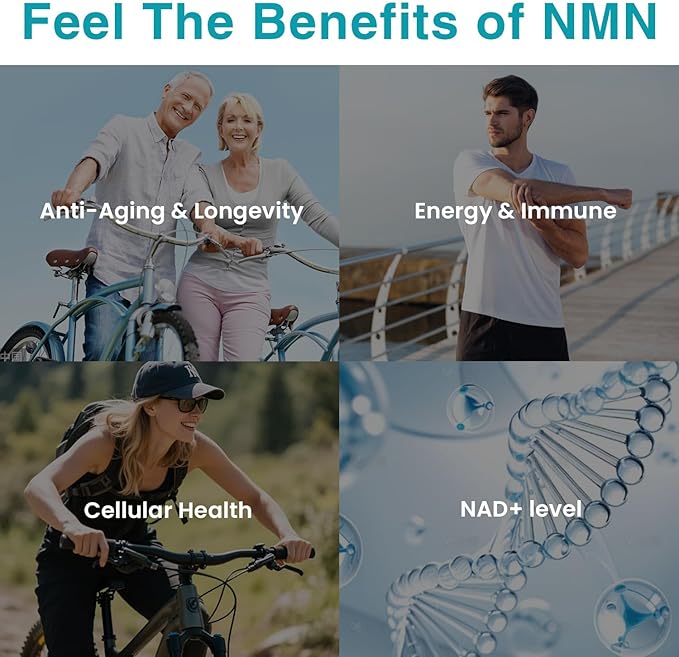 5-in-1 NMN 1000mg Complex with PQQ & Resveratrol - Enteric Coated - 99% Pure NMN for NAD+ Supplement with CoQ10 & Ginger, Third-Party Lab Tested for Purity & Potency, 60 Count (30-Day Supply)