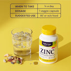 Healthy Origins Zinc Bisglycinate Chelate 50 mg, 120 Veggie Capsules - Featuring Albion Minerals TRAACS High Bioavailability Complex, Supports Immune & Metabolic Health & Skin Cellular Support