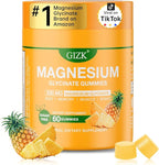 Magnesium Glycinate Gummies 500mg – Sugar Free Magnesium Gummies for Sleep, Stress, Muscle & Nerve Support – for Adults & Kids 4+, Vegan, No Melatonin (Pineapple Flavor, 60 Count)