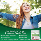 Zazzee Kidney Bladder & Urinary Tract Support Bundle | Organic Tart Cherry Extract Capsules Plus D Mannose with Cranberry Probiotics for Women | Non-GMO Vegan & ISO Lab Tested (120 Servings Each)
