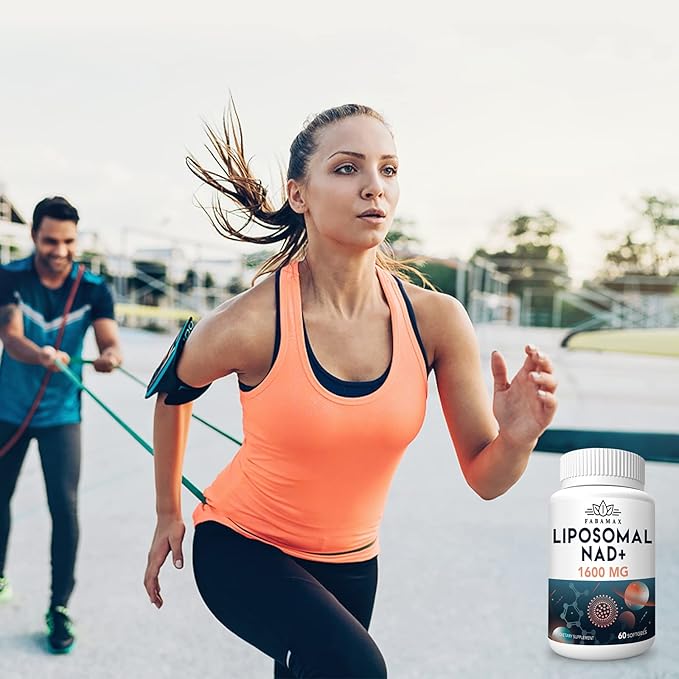 1600 mg Liposomal NAD Supplement, 98% Pure NAD+ Supplement, Superior Absorption, Alternative to Nicotinamide Riboside or NADH to Boost NAD+ for Aging Defense, Energy, Longevity, 60 Softgels