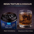 Himalayan Shilajit Resin 50g | Pure Gold Grade Mumiyo from Gilgit-Baltistan | Raw Mineral Pitch with Fulvic & Humic Acid | 85+ Trace Minerals