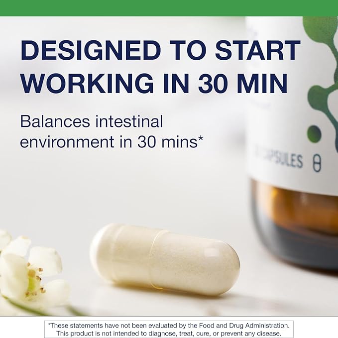 Metagenics UltraFlora IB Probiotic - 60 Bil. CFU - Relief for Occasional Intestinal Distress* - Supports Digestive Health, Bloating & Gut Balance* - Lactobacillus & Bifidobacterium Blend - 30 Capsules
