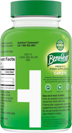 Benefiber Prebiotic Fiber Supplement Caplets,84 Count (Pack of 2)