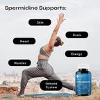 Neurogan Spermidine PRO Supplement Capsules - 50mg Per Serving, 60-Day Supply - Enhanced Absorption for Longevity Routine - Spermidine 3HCl Spermidine Supplements for Men & Women
