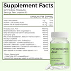 Pentadecanoic Acid, C15:0 Supplement, Supports Metabolic and Mitochondrial Health. Sourced from High-Altitude Goat Milk - 60 Capsules