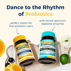 NewRhythm Probiotics 50 Billion CFU 20 Strains, 120 Veggie Capsules, Targeted Release Technology, Stomach Acid Resistant, No Need for Refrigeration, Non-GMO, No Gluten