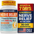 Nerve Relief with 2400 mg Alpha Lipoic Acid – 7 Powerful Nutrients to Support Feet Hands Toes – 2400mg ALA, Vitamins B12 B6 & B1, Magnesium, Turmeric – 60 Capsules