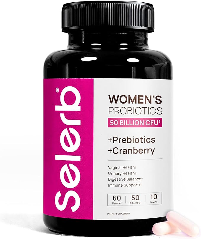 Selerb NAD+ Supplement for Women - NMN Alternative with β-NAD+, Trans-Resveratrol, CoQ10, D-Ribose - Promotes Cellular Renewal, Energy, and Radiant Skin Health (60 Capsules, Womens Probiotic)
