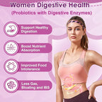 NATURE TARGET Probiotics for Women, 100 Billion CFUs Probiotic with Digestive Enzymes & Prebiotics, Vaginal Probiotics with Cranberry for Urinary Tract Health, pH Balance, 180 Veggie Capsules