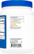 Nutricost Sodium Citrate Powder 2LB (32.4oz) - Food Grade, Non-GMO - Emulsifier, Natural Flavor Enhancer, Food Preservant