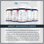 Nootropics Depot Magtein Magnesium L-Threonate Powder | 60 Grams | Mineral Supplement | Natural | Supports Mitochondrial Function, Cognitive Function | Promotes Heart and Cardiosvascular Health