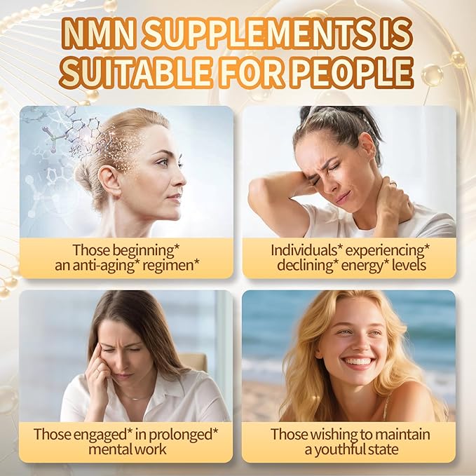 15-in-1 Liposomal NMN Supplement, 2000mg per* Serving*, 120 Day Supply, 99% Pure, NAD+ NMNH Alternative with Nicotinamide Mononucleotide, Resveratrol, TMG, CoQ10, Quercetin & Glutathione, 4 Bottles