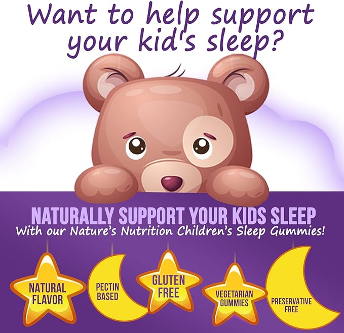 Kids Melatonin Gummies - 2mg Melatonin Per Serving - Children's Melatonin Gummy for Restful Sleep - Best Children's Chewable Sleep Supplement - Vegan, Non-GMO, Natural Berry Flavor - 60 Gummies