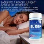 Sleep Gummies with Magnesium, Melatonin & L-Theanine for Relaxation & Sleep Support, Blueberry Pomegranate Flavor, Vegan, Gluten Free, 120 Count (1)