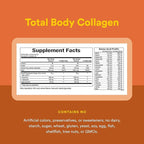 Natural Factors, Total Body Collagen, Bioactive Peptides Powder for Healthy Skin, Hair & Joints, Orange