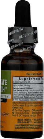 Herb Pharm Prostate Health Liquid Herbal Formula with Saw Palmetto Liquid Extract - 1 Ounce